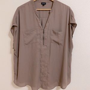 Torrid - ZIP FRONT DOLMAN BLOUSE